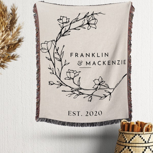 Create Your Own Personalized Woven Blanket with Name on it