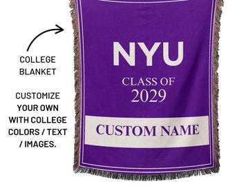 Op maat gemaakte deken voor college: in de VS gemaakte katoenen slaapzaaldecoratie