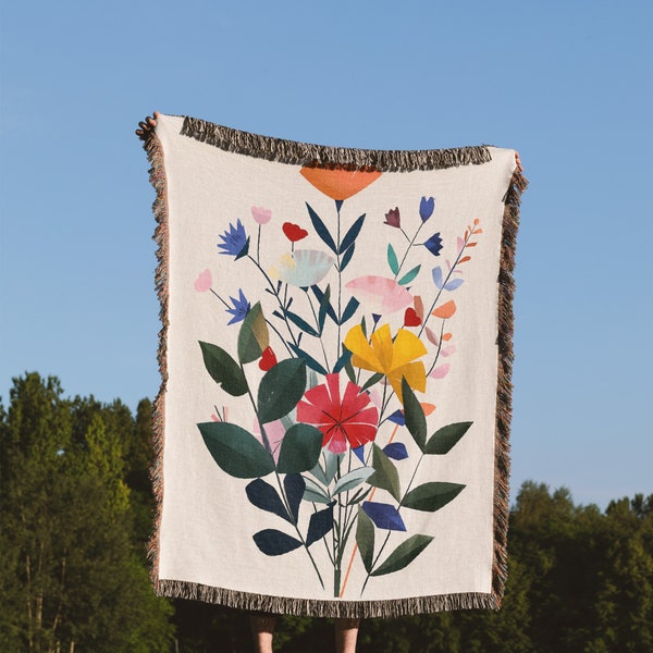 Cozy Artistic Print Tapestry Sofa Throw Blanket