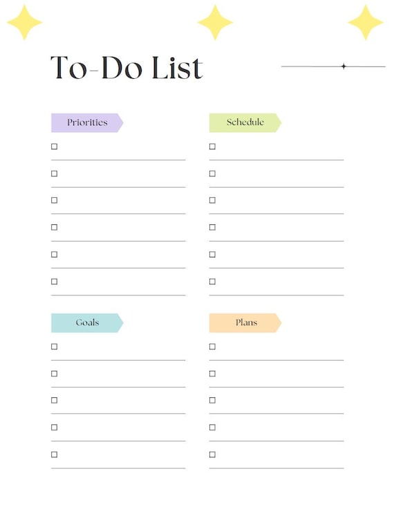 Blank to Do List PDF Printable A4/A5 Etsy Blank to Do List PDF Printable A4/A5 Etsy