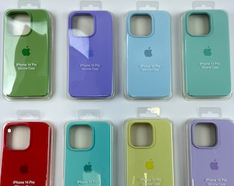 Nouvelle coque en silicone colorée pour iPhone 14 Pro