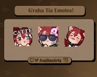 Cute Catboy G'raha Tia Emotes for Twitch/YouTube/Discord, and/or Streaming