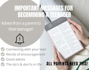 Personalisieren Sie Teen Geburtstagskartenvorlage (digitaler Download), Ratschläge für Teenager