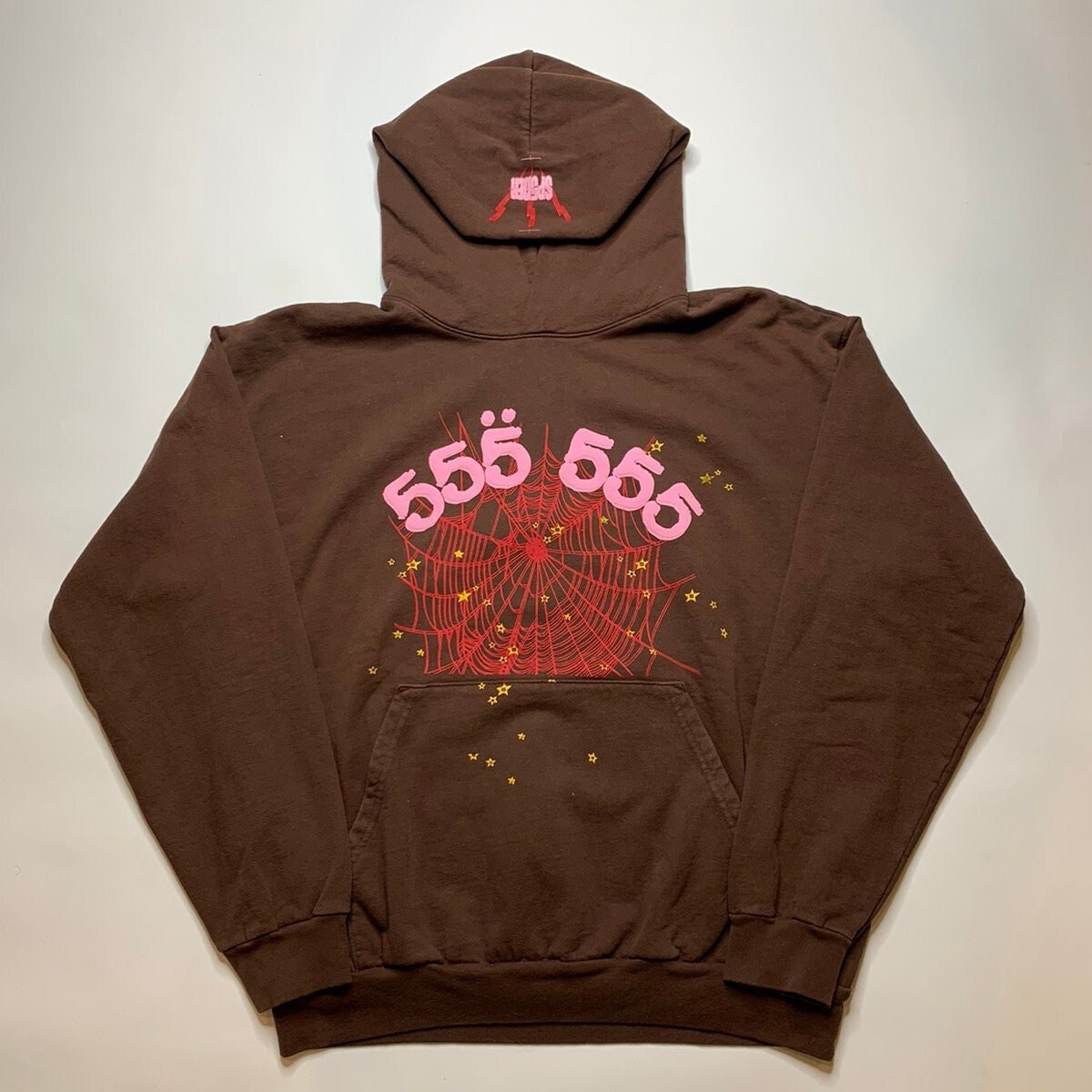 Spider Worldwide Brown Angel Number 555 Hoodie - Etsy