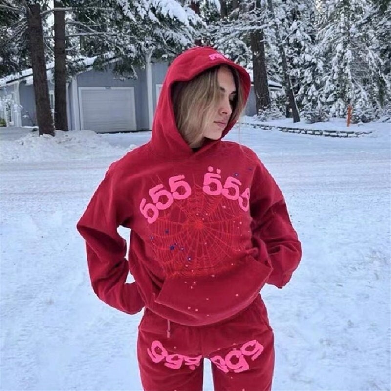 red bape hoodie on person