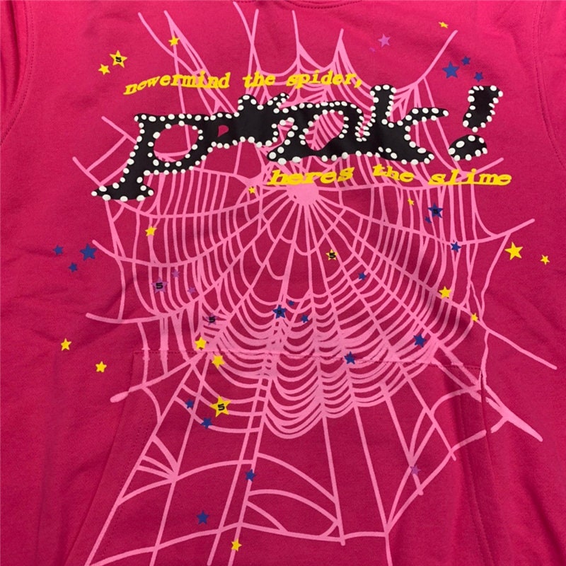Spider Worldwide Punk Hoodie Pink - Etsy