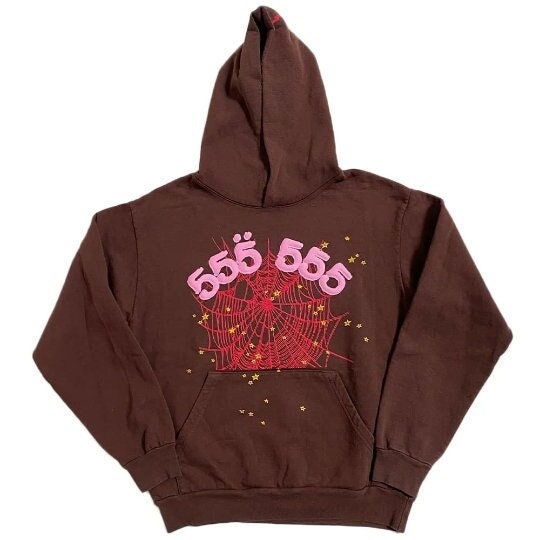 Spider Worldwide Brown Angel Number 555 Hoodie - Etsy New Zealand
