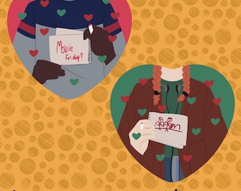 Lumax Heart Shaped Button Pins