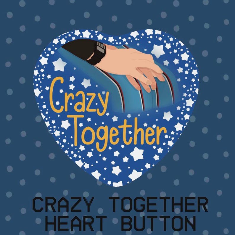 Byler Heart Shaped Button Pins - Etsy