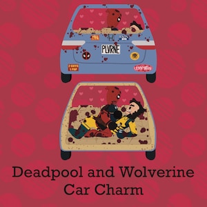 Deadpool and Wolverine Car Charm