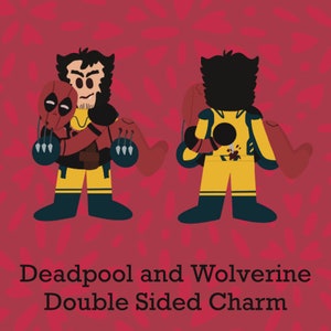 Deadpool and Wolverine Acrylic Charm