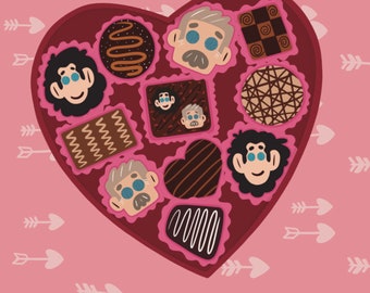 Caja de chocolates Lokius Pegatina