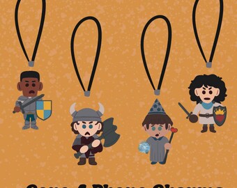Core 4 DnD Phone Charms