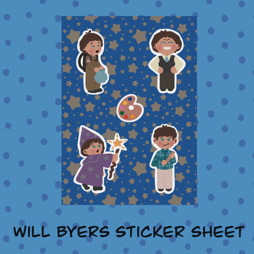 Will Byers Sticker Sheet - Etsy