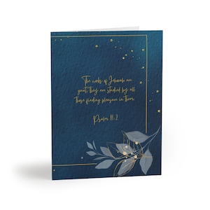 Tarjeta de felicitación de los Testigos de Jehová de Starry Night Best Life Ever en blanco en el interior (8, 16, 24 piezas) Especifique si prefiere una escritura diferente