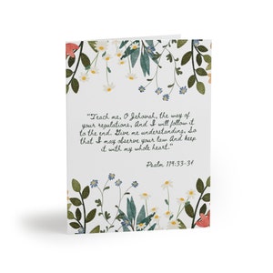 Cartes de voeux de Témoins de Jéhovah florales Best Life Ever (8, 16, 24 pcs) avec enveloppes