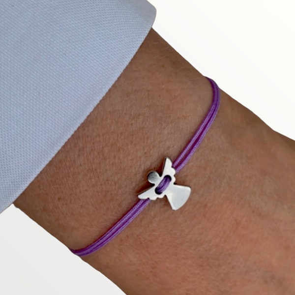 Personalized little guardian angel bracelet