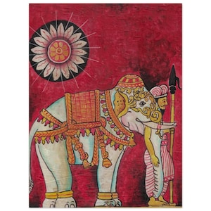 Impresión fotográfica de arte popular de Sri Lanka, impresión en papel mate con calidad de museo