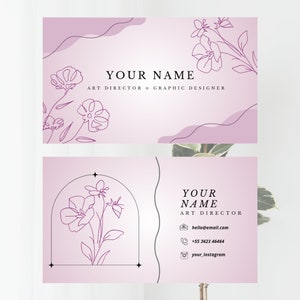 Business Card Canva Template, Canva Template, Instant Download, Easy to use