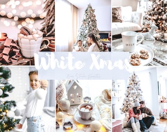 6 White Christmas LIGHTROOM Presets, Mobile presets, Desktop preset, Winter Preset, Christmas Presets, Instagram,Blogger Preset, Snow preset