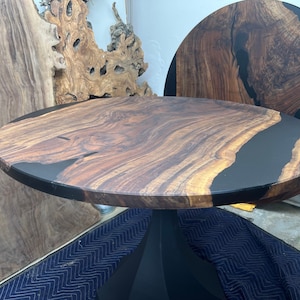 Claro Walnut Dining Room Table round
