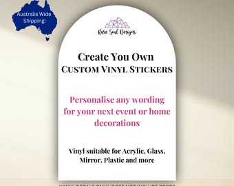 Pegatinas de vinilo personalizadas