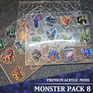 Miniature DDM 2D - Monster Pack 8 / Acrilico / Vista bifacciale