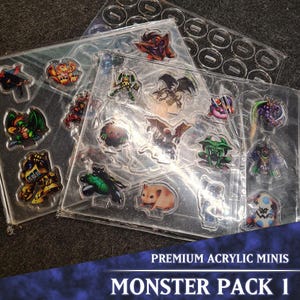 Miniature DDM 2D - Monster Pack 1 / Acrilico / Vista bifacciale