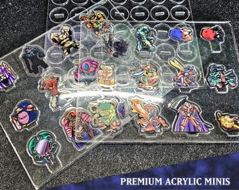Miniaturas 2D DDM - Pacote de Monstros 9 | Acrílico | Visão Dupla