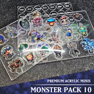 Miniature DDM 2D - Monster Pack 10 / Acrilico / Vista bifacciale
