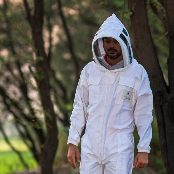 Premium Quality Cotton Bee Suit UK Fencing Veil Best Beekeeper Suit  100% Sting proof Beekeeping Suit Bee Protective Beehive Suit Apiary