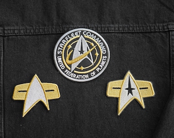 Star Trek Inspired iron-on Patches
