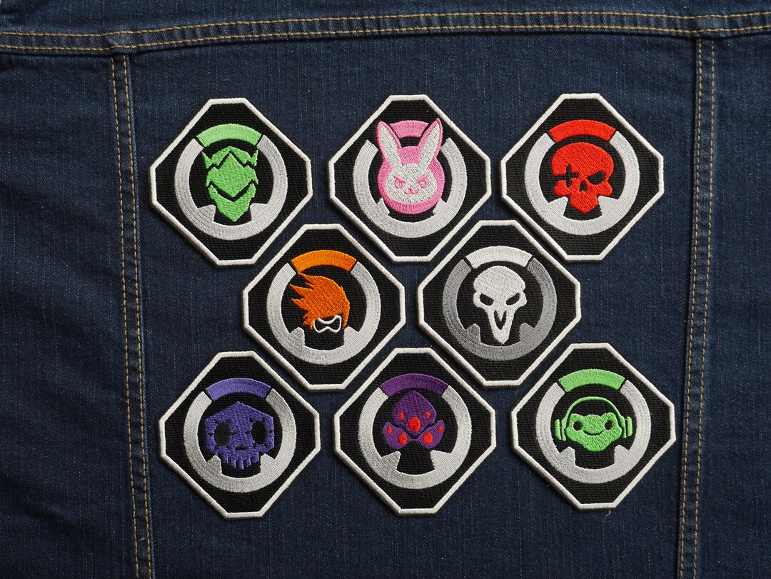 Overwatch Inspired Embroidery Iron on Patches Etsy