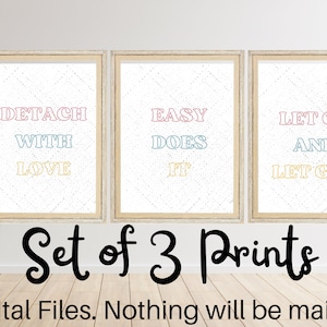 AA Al-Anon Therapist / School Counselor Office Wall Art Bundle of 3 Prints