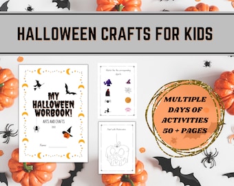 Halloween Printable Activities for Kids, Halloween fun games, Halloween Kids Printable, Halloween Coloring Pages and Crafts