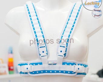 Locking: Chest Harness - Escape Proof (fastened) - Vanilla / Autism / Medical