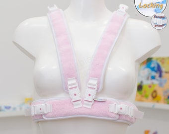 Locking: Chest Harness - Escape Proof (fastened) - AB/DL / BDSM / Regression - 4abies