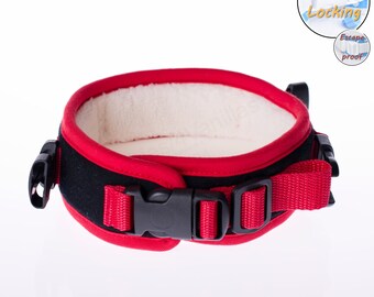 Locking: Adult Collar - Escape Proof (fastened) - Vanilla / Autism / Medical