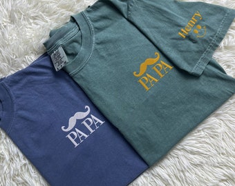 Custom Embroidered Sweatshirt For Dad, Dad T-shirt with Kids Names, Personalized Dad Gift, Gift For New Dad, Father's Day Gift