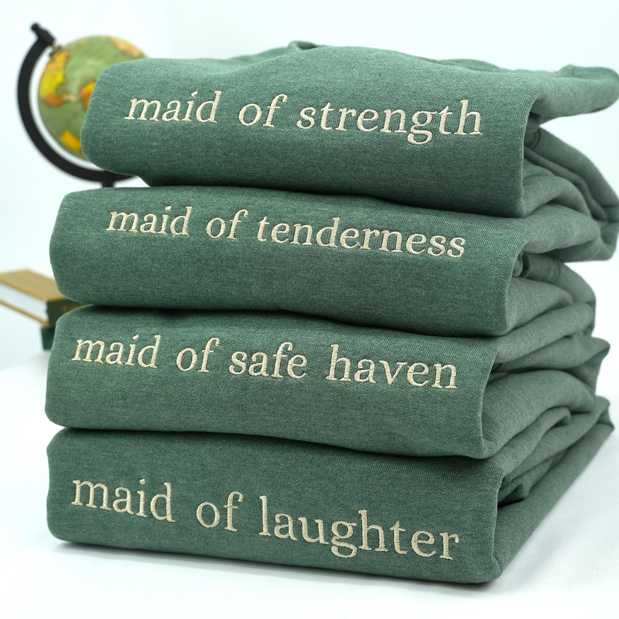 Personalisierte Rundhals-Sweatshirts, individuell gesticktes Text-Sweatshirt, Paar-passender Hoodie, psychische Gesundheit, Zitat-Hemd, Geschenk für sie und ihn