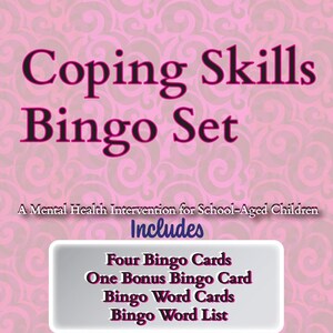 Jeu de bingo pour habiletés d'adaptation avec carte en prime - Rose