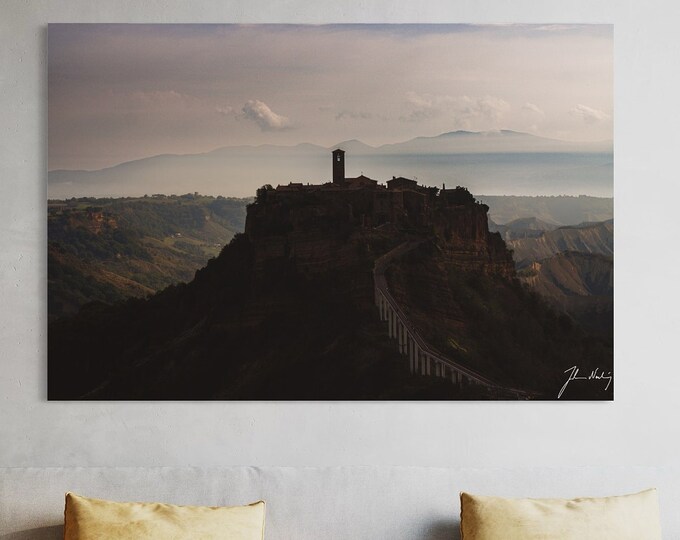 Civita di Bagnoregio in morning light • Photos from Italy • Gift Idea for the traveller, suitable for Home and Office decoration