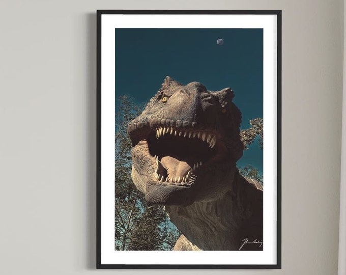 Dinosaur Series • Photo of a Tyrannosaurus Rex • Gift idea for the dinosaur lover • Home and office decoration ideas