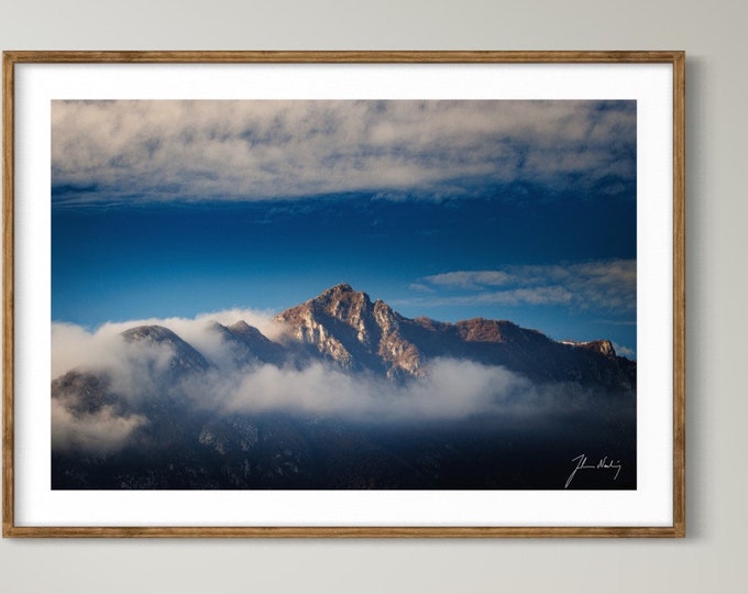 Majestic mountain • Monte Barro, Italy • Landscape photo • Lecco • Lago di Como • Lombardy • Italy • Misty mountain top • Cloudy mountain