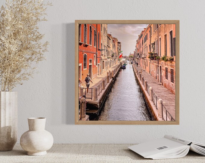The canals of Venice • Colorful photo of Venice and it's canals • Sunny Venice image