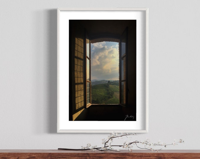 A Window to Italy • Frame it, put it on your wall and you are instantly looking out over this lovely Italian landscape!