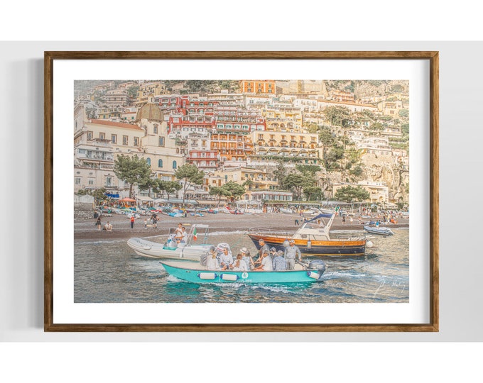 Positano shoreline photo from Amalfi coast, Italy  • Photos from Italy • Gift idea for Home and Office decoration • Suits most rooms