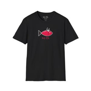 Boss Fish T-Shirt with Horns | Funny Fishing Shirt, Fisherman Gift, Angling Humor Tee, Quirky Fish Graphic, Unique Angler Apparel