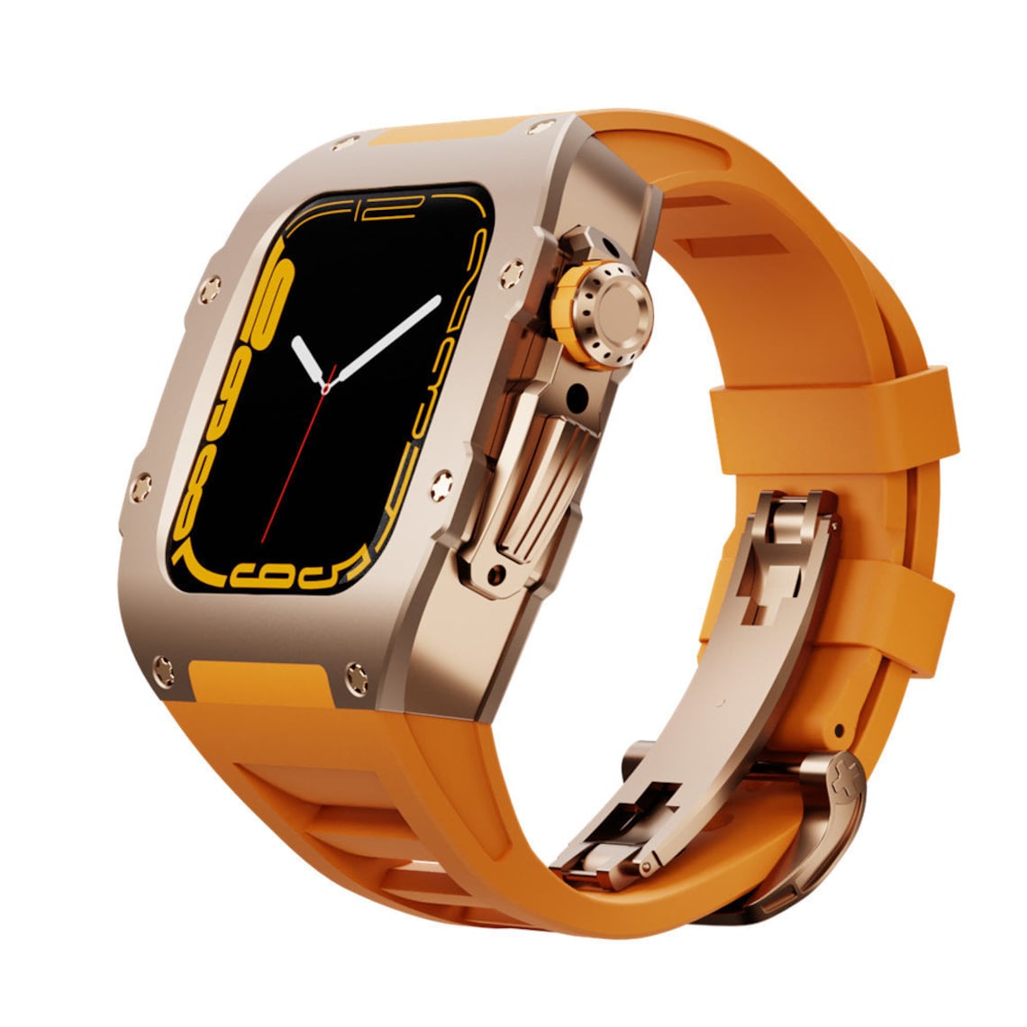 Luxury Titanium Apple Watch Case Band Iwatch Case Rubber Etsy