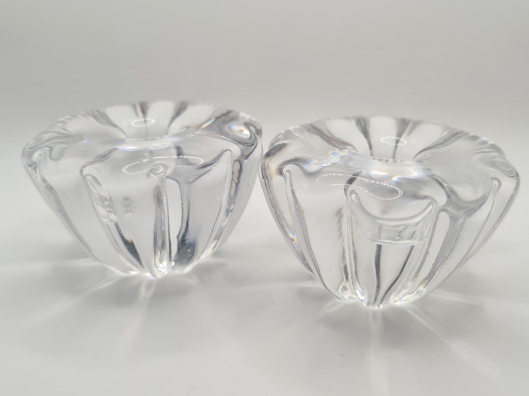 Orrefors Crystal Stella Votive Candle Holders Etsy